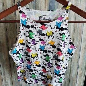 New Disney Forever21 Minnie Mouse Crop Tank Top